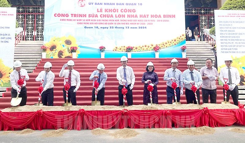 Khởi công công trình sửa chữa lớn Nhà hát Hòa Bình